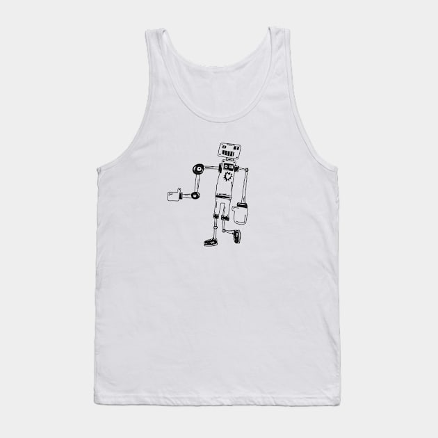 Robot Tank Top by now83